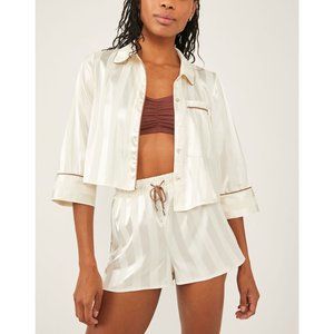 FREE PEOPLE Solid Pillow Talk PJ Set / Ivory